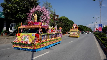 Phật giáo Hà Tĩnh bế mạc lễ hội Phật đản 2023 tại chùa Đại Giác - Hương Khê